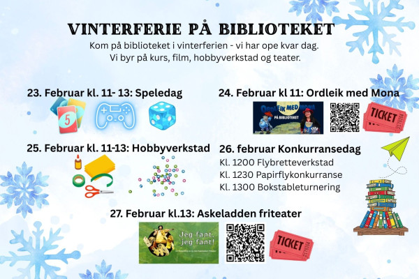 Illustrasjonsbilete til programmet i vinterferien