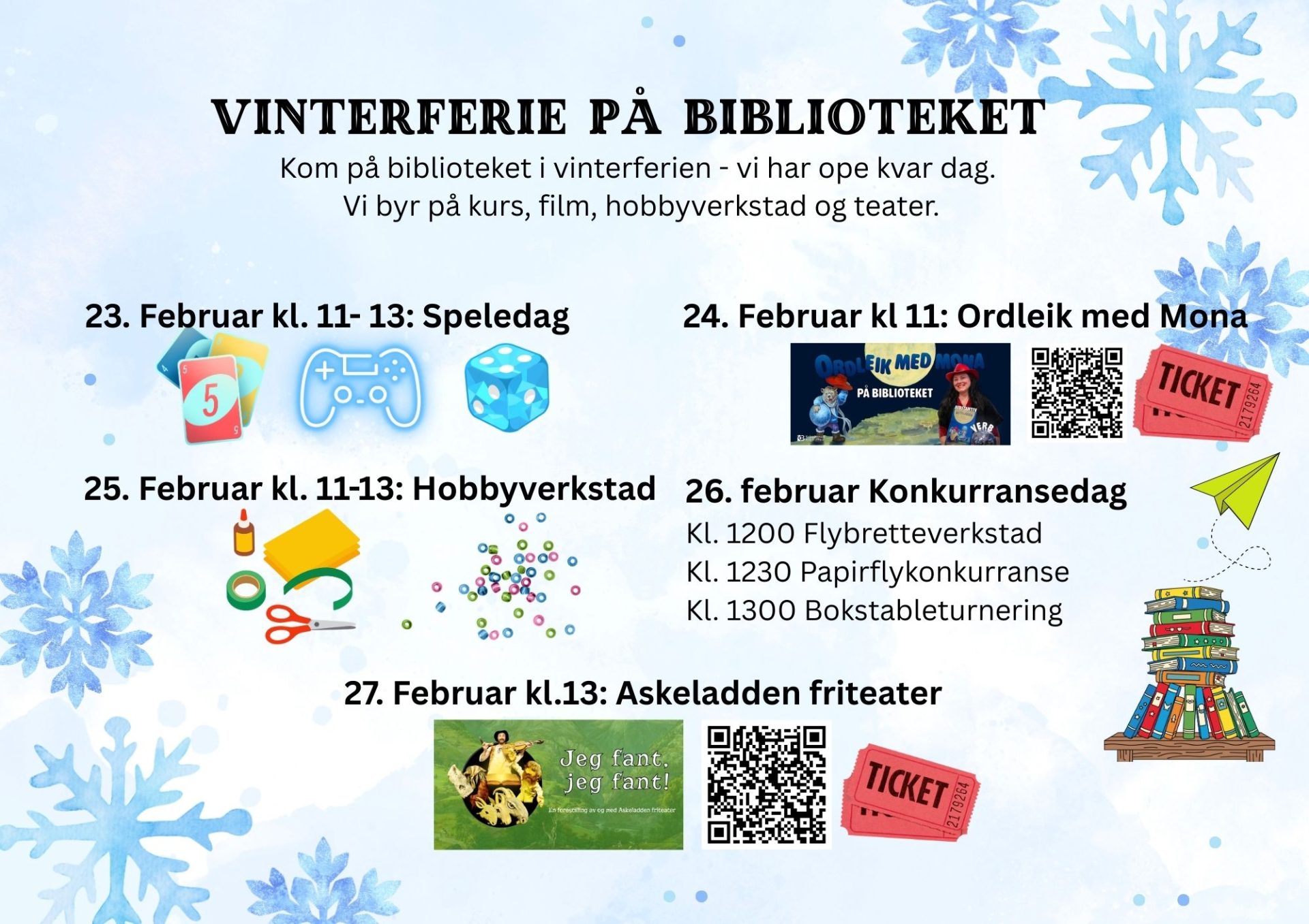 Illustrasjonsbilete til programmet i vinterferien